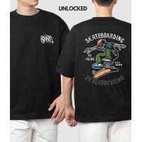 ราคา Bandana Skeleton เสื้อยืด Streetwear Vintage Hip Hop สไตล์ American Santa Cruz สำหรับ Skateboard (22199915089)