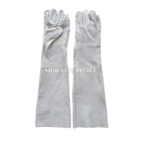 ราคา ถุงมือหนังท้องล้วนยาว 24นิ้ว ป้องกันสะเก็ดไฟ ความร้อนถึงหัวไหล่ (20763682907)