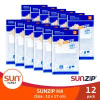 ราคา SUNZIP ถุงซิปอเนกประสงค์ รุ่น H4 ขนาด 12 X 17 ซม ซิปล็อคแน่นหนา (9653256198)