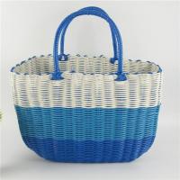 ราคา ตะกร้าช้อปปิ้งสานพลาสติกตะกร้าผักแบบหิ้วตะกร้าอาบน้ำสำหรับสัตว์เลี้ยงตะกร้าอาบน้ำสำหรับซื้อผักตะกร้าอาบน้ำหวายสำหรับห้องน้ำเก็บของสำหรับปิกนิก (14768749207)