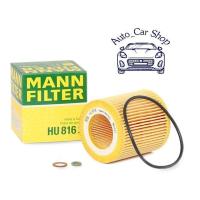 ราคา กรองเครื่อง BMW Oil Filter ยี่ห้อ MANN HU816X เครื่อง N52 N54 รุ่น E90 E91 E92 F30E60 F10E65 E66F02X1 E84X3 E83X3 F25X5 E70X5 F15X5 F85X6 E71X6 E72X6 F16X6 F86Z4 E85Z4 E86Z4 E89 เบอร์11428683196 (7169