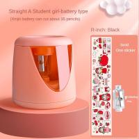 ราคา กบเหลาดินสอไฟฟ้า พร้อมสติ๊กเกอร์ฟรี กบเหลาดินสออัตโนมัติ กบเหลาดินสอแบบชาร์จไฟ USB กบเหลาดินสอแบต ของขวัญนักเรียน Pencil Sharpener (22058242216)