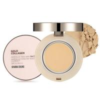 ราคา SIVANNA COLORS Gold Collagen Ampoule Two way pact แป้งพัฟผสมรองพื้น (21825809837)