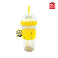 ราคา MINISO แก้วน้ำทรงสูง พร้อมหลอด Daisy Minions Collection 420mL (22235103831)
