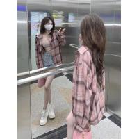 ราคา ส่งฟรี ถูกชัวร์ ถูกๆ ดีลเด็ดTAO SHOP เสื้อเชิ้ตแขนยาว เชิ้ตลำลองสีชมพู ลายสก๊อต ลายตาราง สีน่ารัด ดีไซน์สวย สไตล์สาวเกาหลี เสื้อแมทช์ได้หลายลุค หลายสไตล์ เนื้อผ้าดี พร้อมส่งจ้า (21918647434)