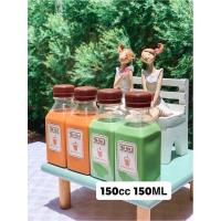 ราคา ขวด PET เหลี่ยมใส ขนาด 150 ml เหลี่ยมมน 150 cc 160 cc พร้อมฝาปาก30 มม เลือกสีฝาได้ ขวดพลาสติก (21889410425)