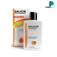 ราคา Salicin Plus Shampoo Extra Formula ซาลิซิน พลัส แชมพู Tar oil Selenium Sulfide 60 ml Pline (22221832555)