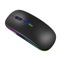 ราคา บลูทูธแบบชาร์จไฟได้5 1เมาส์ไร้สายพร้อมเมาส์2 4GHz USB RGB 1600DPI สำหรับ MacBook คอมพิวเตอร์แท็บเล็ตเมาส์แล็ปท็อป PC (21089516280)