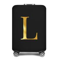 ราคา พร้อมสต็อก ผ้าคลุมกระเป๋าเดินทางอุปกรณ์เสริมกระเป๋าถุงยางยืดผ้าคลุมกระเป๋าเดินทาง 26 ตัวอักษรภาษาอังกฤษพิมพ์สำหรับกระเป๋าเดินทางขนาด 18 32 นิ้วฝาครอบกันฝุ่น (22030986654)