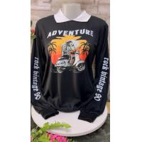 ราคา เสื้อโปโลสีขาว สีดำ แขนยาว พิมพ์ลายผู้ชาย (22024038480)