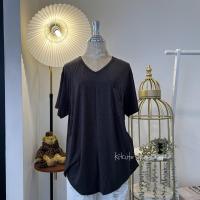ราคา เสื้อยืดเรย่อนไซส์ใหญ่ BigSize อก 44 ใส่พอดีตัว อก45 48 รัดรูป นุ่มเด้งใส่สบาย คอวี มีเก็บเงินปลายทาง KIT033 (22235517748)