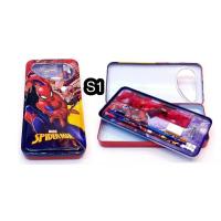 ราคา ชุดเซ็ตกล่องดินสอเหล็ก พร้อมเครื่องเขียน การ์ตูนลายลิขสิทธิ์ Stationary pencil box set Licensed Cartoon (4682176197)