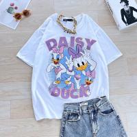 ราคา Zara 2024 เสื้อยืดโอเวอร์ไซส์ป้าย zara ผ้า Cotton รอบอก44 46นิ้ว S 5XL (22120249115)