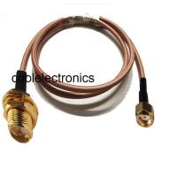 ราคา RG142 Low Loss Cable RP SMA Male to RP SMA Female RF Crimp Coax Pigtail Connector Cable 10 15 20 30 50cm 1 2 3 5 10M (7077218161)