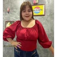 ราคา Vani เสื้อผ้าแฟชั่นสาวอวบ เสื้อครอปยาวมีโบว์ ผูกด้านหน้าด้านหลังได้ ติดโลโก้ C P S งานผ้าไหมอิตาลี อก38 46 ความยาว21 (11425321774)