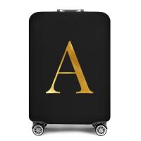 ราคา พร้อมสต็อก ผ้าคลุมกระเป๋าเดินทางอุปกรณ์เสริมกระเป๋าถุงยางยืดผ้าคลุมกระเป๋าเดินทาง 26 ตัวอักษรภาษาอังกฤษพิมพ์สำหรับกระเป๋าเดินทางขนาด 18 32 นิ้วฝาครอบกันฝุ่น (22030986635)