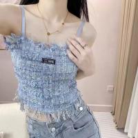 ราคา E2 เสื้อครอปสายเดี่ยว เสื้อผ้าทวิต เสื้อครอปสายเดี่ยวทรงสม็อคแฟชั่น ผ้านุ่มใส่สบาย (21396799528)