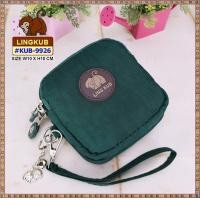 ราคา Lingkub9926 ขนาด4นิ้ว กระเป๋าสตางค์แบบมีสายคล้องมือ กระเป๋าผู้หญิง มี2ช่องซิป (22183203125)