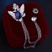 ราคา ใหม่ Vintage Tassel Chain เข็มกลัดคริสตัลโลหะ Lapel Pin Eagle Wing Pins และเข็มกลัดเสื้อสูทชุดสูทของขวัญเครื่องประดับสำหรับผู้ชายผู้หญิงเข็มกลัด (8422280820)
