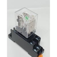 ราคา ได้ทั้งชุด ชุดรีเลย์ LY2N Omron Ly2 12vdc 24vdc 220V AC Coil รีเลย์ 8 Pins 240VAC LY2 HH62P JQX 13F PTF08A ฐานซ็อกเก็ต (22299087810)