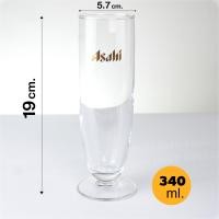 ราคา แก้วเบียร์ Asahi logo ทอง ของแท้ อาซาฮี 2 ทรง 2 ขนาด Sling จุ 340 ml Weizen 250 ml (22034478991)