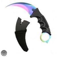 ราคา Knife มีดพก มีดใบตาย มีดควง ใบคมและแหลม สีรุ้ง ดำ เงิน ไทเทเนียม (22141141380)