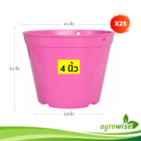 ราคา กระถางต้นไม้ กระถางกลม จานรองกระถาง 4 นิ้ว (21733771115)