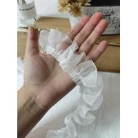 ราคา ริบบิ้นผ้าโปร่งสองชั้นขอบลูกไม้ระดับไฮเอนด์ขอบระบายแขนเสื้อคอเสื้อวัสดุ DIY วัสดุเสริมขอบลูกไม้ (21109058047)