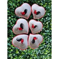 ราคา 4 ใบราคา 50 บาทถ้วยน้ำจิ้มเซรามิค ถ้วยน้ำจิ้ม ลาย ไก่ ถ้วยน้ำจิ้มรูปหัวใจ สีสวยสะดุดตา น่าใช้ สินค้าพร้อมส่ง (21037105671)