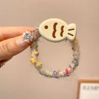ราคา YIWEILIAN แมวผ้าไหมปลาผ้าไหมยืดหยุ่นสูงน่ารักยางผ้าไหมสาวหมวก (21959656431)
