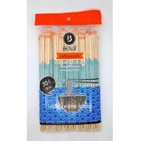 ราคา ตะเกียบไม้ ตะเกียบอนามัย อย่างดี หุ้มพลาสติก ตราเบนลี่ Benly 70คู่ แพ็ค (21838344533)