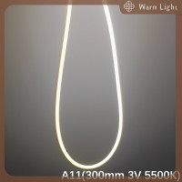 ราคา Warm Light 3V 133mm 300mm EDISON หลอดไฟ LED filament ชิ้นส่วนหลอดไฟ WARM White DIY หลอดไส้อุปกรณ์เสริม DIODE FLEXIBLE filament (21468401308)