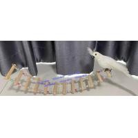 ราคา บันไดนก สะพานของเล่นนก บันไดสัตว์เลี้ยง 6 12ขั้น (20113434951)