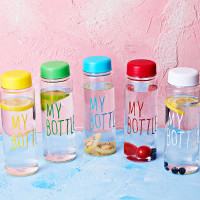 ราคา กระบอกน้ำใส กระบอกใส่น้ำ ขวดน้ำพลาสติก ขวดใส ขวดน้ำหลายสี ขวดน้ำ my bottle (21402670848)