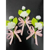 ราคา ดอกมะลิวันแม่ เข็มกลัดดอกมะลิสีขาว บาน ตูม รวมโบว์สีชมพู พร้อมส่ง (21890907063)