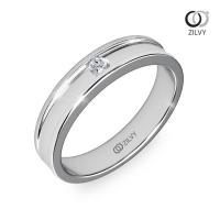 ราคา Zilvy Benjaporn แหวนหญิงเพชรน้ำร้อย 0 05 กะรัต GR176 (7170656825)