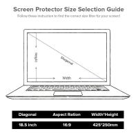 ราคา llano อะคริลิก Anti blue Ray ฟิล์มกันรอยหน้าจอคอมพิวเตอร์แบบแขวน ฟิล์ม PET HD ป้องกันแสงสะท้อน Anti UV Anti scratch Eye Protection Screen Film for 17 27 inch PC Computer Monitor (3414486039)