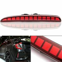ราคา for Honda Civic 2017 2018 Type R Hatchback Led Brake Light Rear Bumper Reflector Driving Fog Lamp (19462451108)