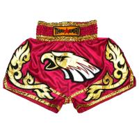 ราคา THAISMAI BS1197 กางเกงมวยไทย ผ้าต่วน สีบานเย็น อินทรีย์ Pink Satin Boxing Shorts Eagle THAIFIGHTPRO (9920063518)