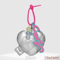 ราคา พร้อมส่งจากไทย Carlyn Cotton heart bag charm พวงกุญแจ สไตล์เกาหลี น่ารัก รูปหัวใจ จี้พวงกุญแจ (22313202716)