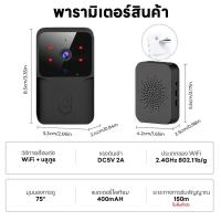 ราคา Tesa Mall Wireless Doorbell สำหรับ Smart Video Call รองรับการแปลงเสียง 1080P WiFi Doorbell ป้องกันการโจรกรรมรองรับการโทรวิดีโอระยะไกล (22318775843)