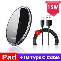 ราคา Essager 15W Qi Wireless Charger Fast Wireless Charging สำหรับ iPhone 11 Pro X XR สูงสุด8 Xiaomi Mi 10 Samsung S20 รวมสาย Type C 1เมตร (21826422439)