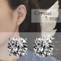 ราคา IMAGIE ต่างหูเพชร Cz Hearts Arrows ต่างหูคริสตัล SWAROVSKI 3 10mm (22298771394)