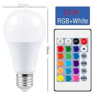 ราคา POP หลอดไฟ led โคมไฟเปลี่ยนสี 9W15W RGB W E27 หลอดไฟรีโมท 16 สี LED BULB (22099751381)