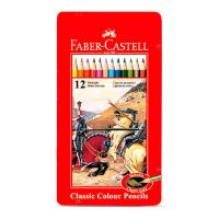 ราคา FABER CASTELL ดินสอสีไม้อัศวิน กล่องเหล็ก มีให้เลือก 3 ขนาด (21948945175)