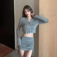 ราคา ชุดเซท2ชิ้น เสื้อมีฮู้ด กางเกงขาสั้น สีพื้น ชุดเซ็ทเสื้อเเละกางเกง โชว์เอวสาว เสื้อเชิ้ตแขนยาวผู้หญิง (15564510175)