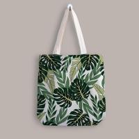 ราคา กระเป๋าผ้า สะพายข้าง ขนาด 8x40x42 ซม กระเป๋าผ้าพิมพ์ลาย กระเป๋าผ้าใบใหญ่ กระเป๋าShopping กระเป๋าผ้า กระเป๋าผ้าพิมพ์ลายใบไม้ (7936576932)