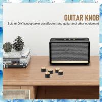 ราคา 10x Guitar AMP Amplifier Knobs Push on Black Gold Cap for Amplifier (21866948961)