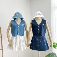 ราคา พร้อมส่ง เสื้อครอป เสื้อเกาะอก ผ้ายีนเทียม เสื้อยีน กระโปรงยีน (22188142477)