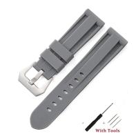 ราคา Zhangeer สายนาฬิกาข้อมืออะไหล่สำหรับกีฬา Tali Jam Tangan Silikon คุณภาพสูงสำหรับสายนาฬิกาข้อมือ Paneraiอุปกรณ์เสริมสายรัดนาฬิกาข้อมือแบบสากลพร้อมเครื่องมือขนาด20มม 22มม 24มม 26มม (21899578205)